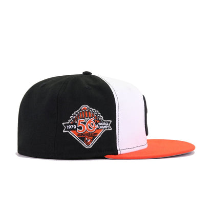 Baltimore Orioles White Black Orange 1970 World Series 50th Anniversary New Era 59Fifty Fitted