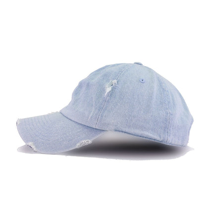 Distressed Light Denim KBEthos Vintage Dad Hat