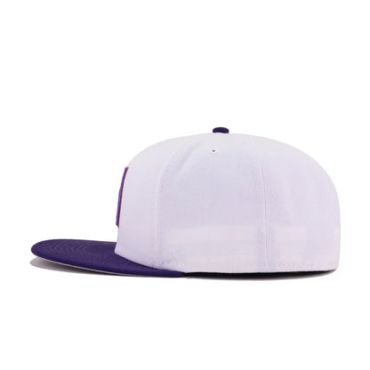 Arizona Diamondbacks White Purple Cooperstown AC New Era 59Fifty Fitted