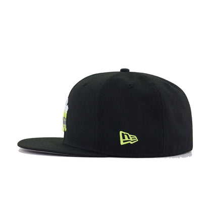 New York Yankees Black NEON BUBBLE GODDESS New Era 59Fifty Fitted