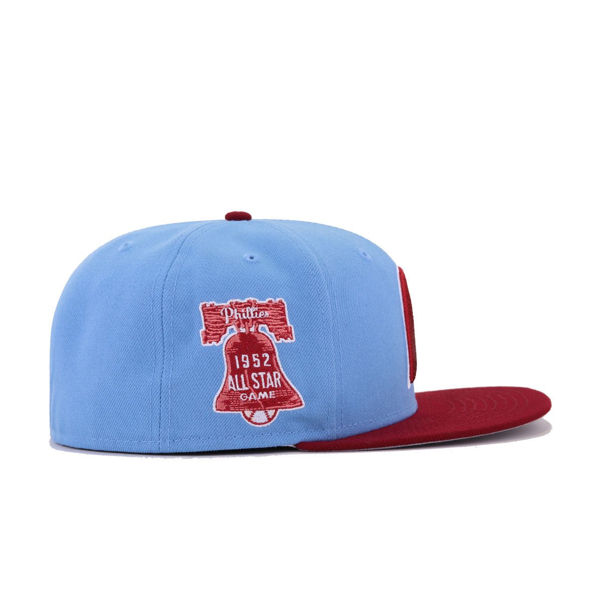 Philadelphia Phillies Sky Blue Cardinal Red 1952 All Star Game New Era 59Fifty Fitted