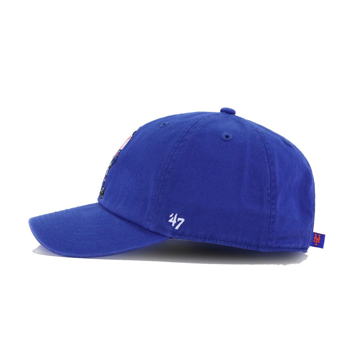 New York Mets Light Royal Blue Mr Met 47 Brand Clean Up Dad Hat
