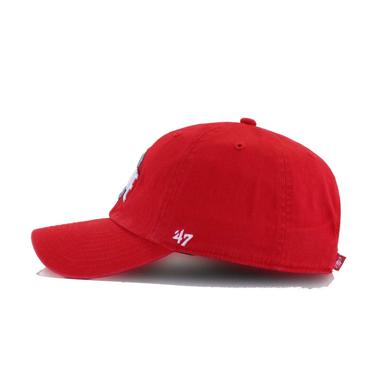 Ohio State University Buckeyes Red 47 Brand Clean Up Dad Hat