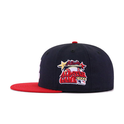 Atlanta Braves Navy Scarlet 2000 All Star Game Cooperstown New Era 59Fifty Fitted