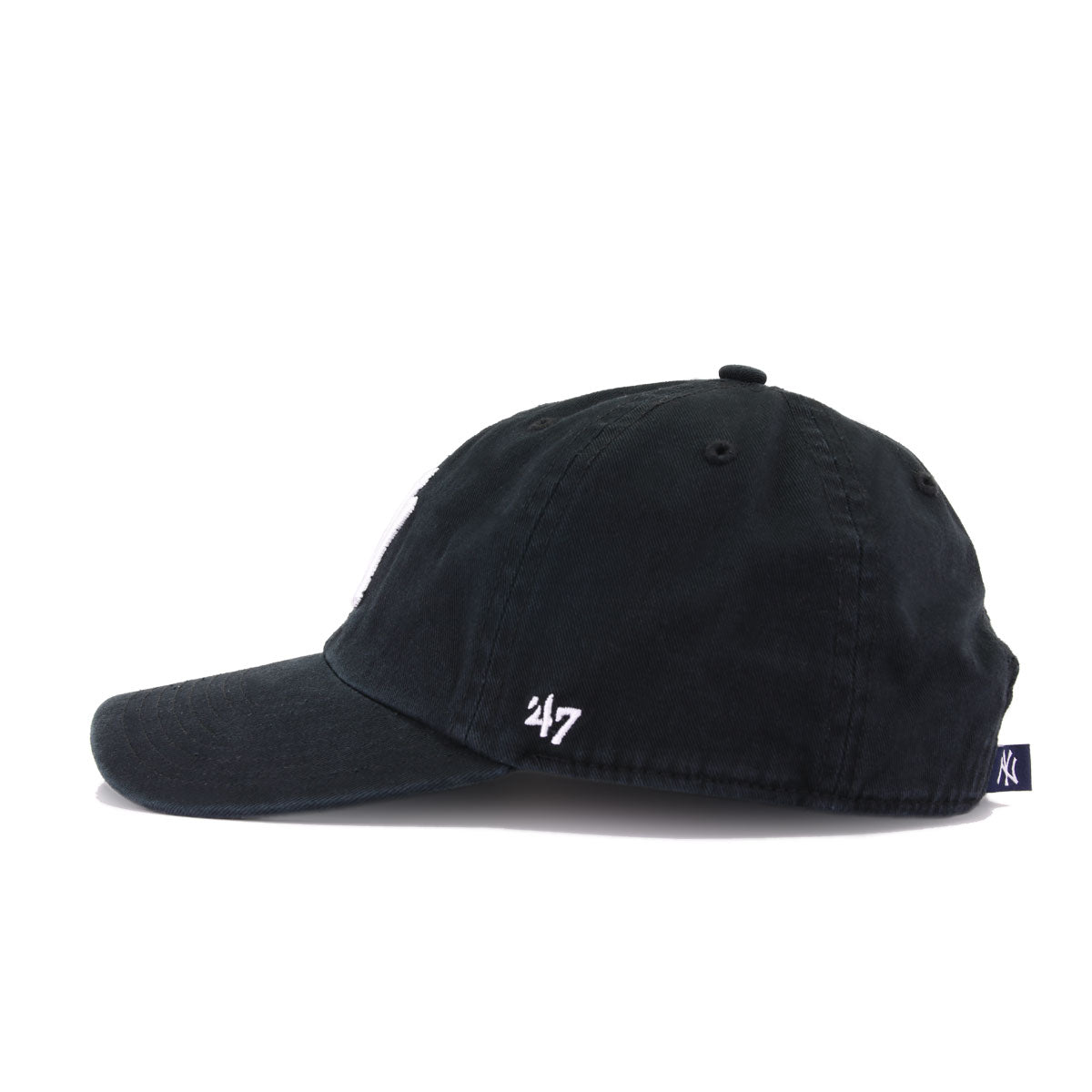 New York Yankees Black 47 Brand Clean Up Dad Hat