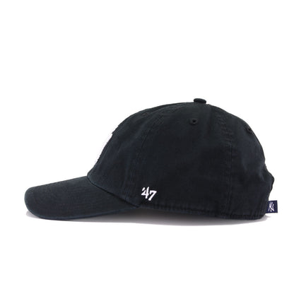 New York Yankees Black 47 Brand Clean Up Dad Hat