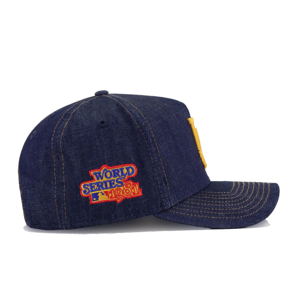 Los Angeles Dodgers Light Navy Denim 1981 World Series New Era 9Forty A-Frame Snapback