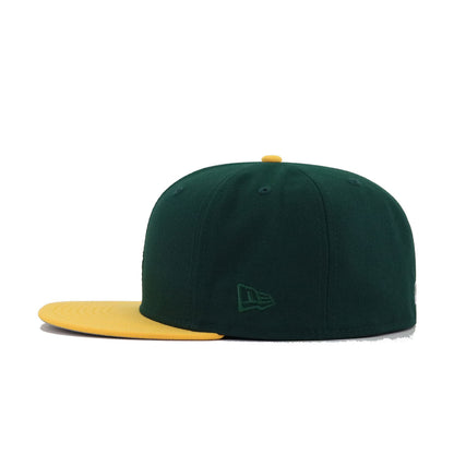 Oakland Athletics Dark Green A Gold SUPER MICRO New Era 59Fifty Fitted