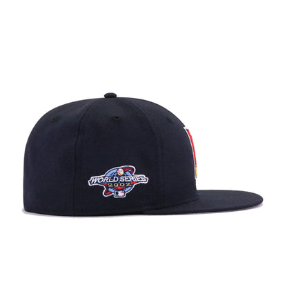 Los Angeles Angels Navy Upside Down 2002 World Series New Era 59Fifty Fitted