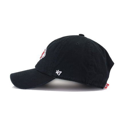 Kansas City Chiefs Black 47 Brand Clean Up Dad Hat