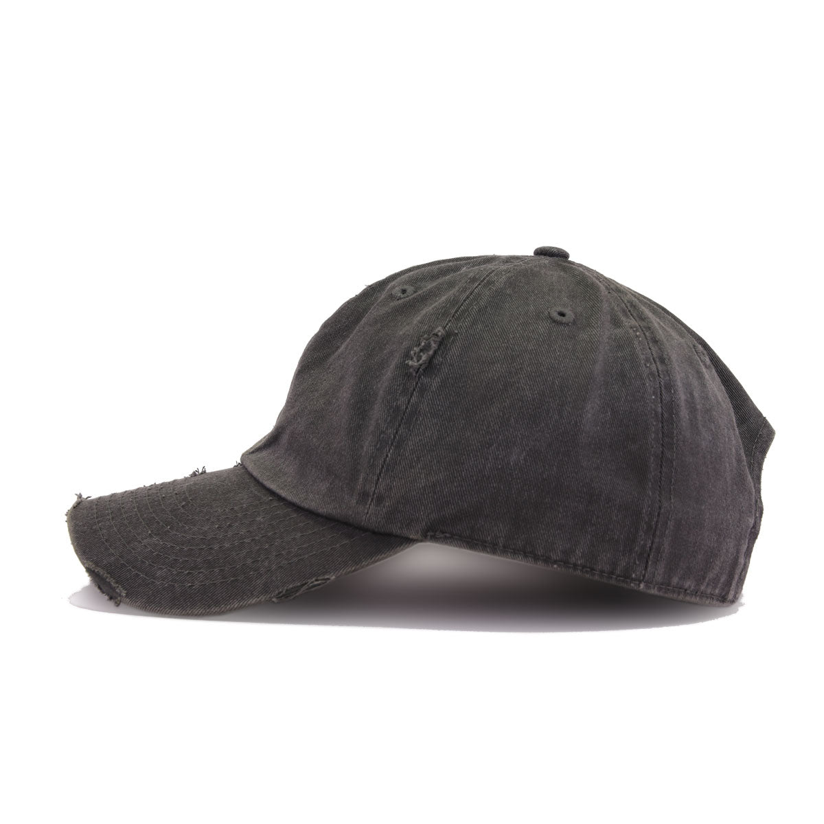 Distressed Pigmented Black KBEthos Vintage Dad Hat