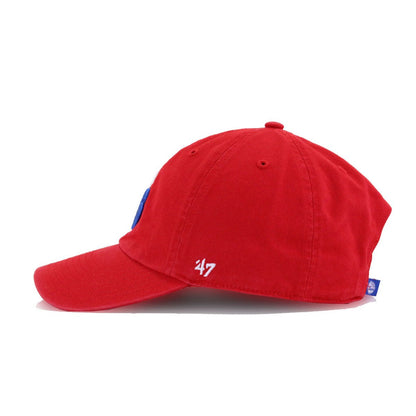 Philadelphia 76ers Front Door Red 47 Brand Clean Up Dad Hat