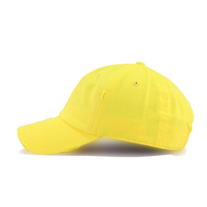 Distressed Yellow KBEthos Vintage Dad Hat
