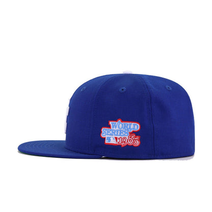 Kansas City Royals Light Royal Blue 1985 World Series Cooperstown Green Bottom New Era 59Fifty Fitted