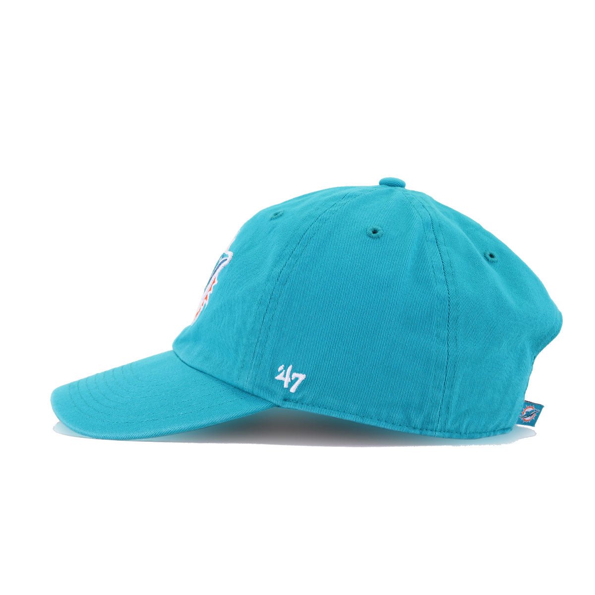 Miami Dolphins Teal 47 Brand Clean Up Dad Hat