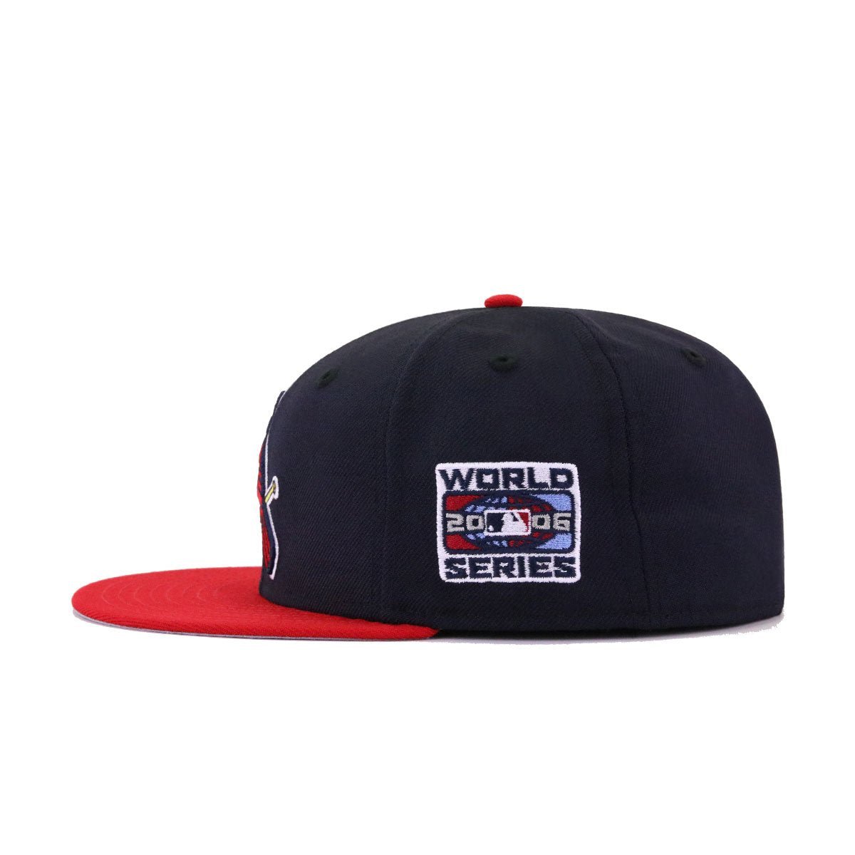 St Louis Cardinals Navy Scarlet 2006 World Series Cooperstown New Era 59Fifty Fitted
