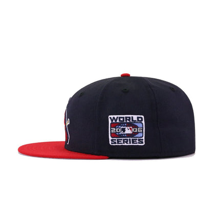 St Louis Cardinals Navy Scarlet 2006 World Series Cooperstown New Era 59Fifty Fitted