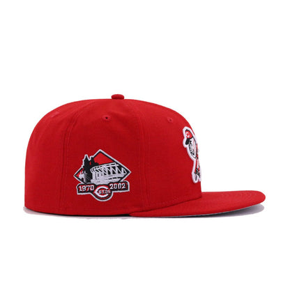 Cincinnati Reds Scarlet Riverfront Stadium New Era 59Fifty Fitted