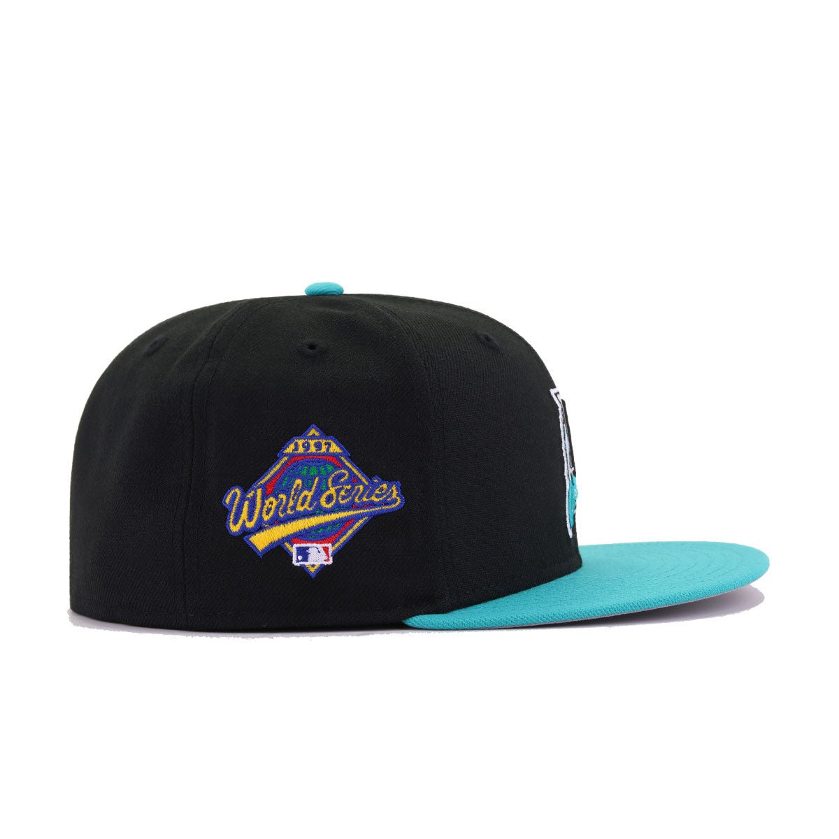 Florida Marlins Black Teal 1997 World Series New Era 59Fifty Fitted