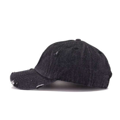 Distressed Black Denim KBEthos Vintage Dad Hat