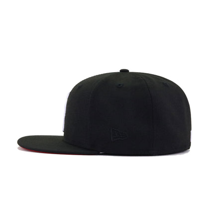 Chicago White Sox Black Red Bottom New Era 59Fifty Fitted