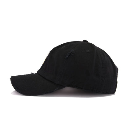 Distressed Praying Hands Black KBEthos Vintage Dad Hat