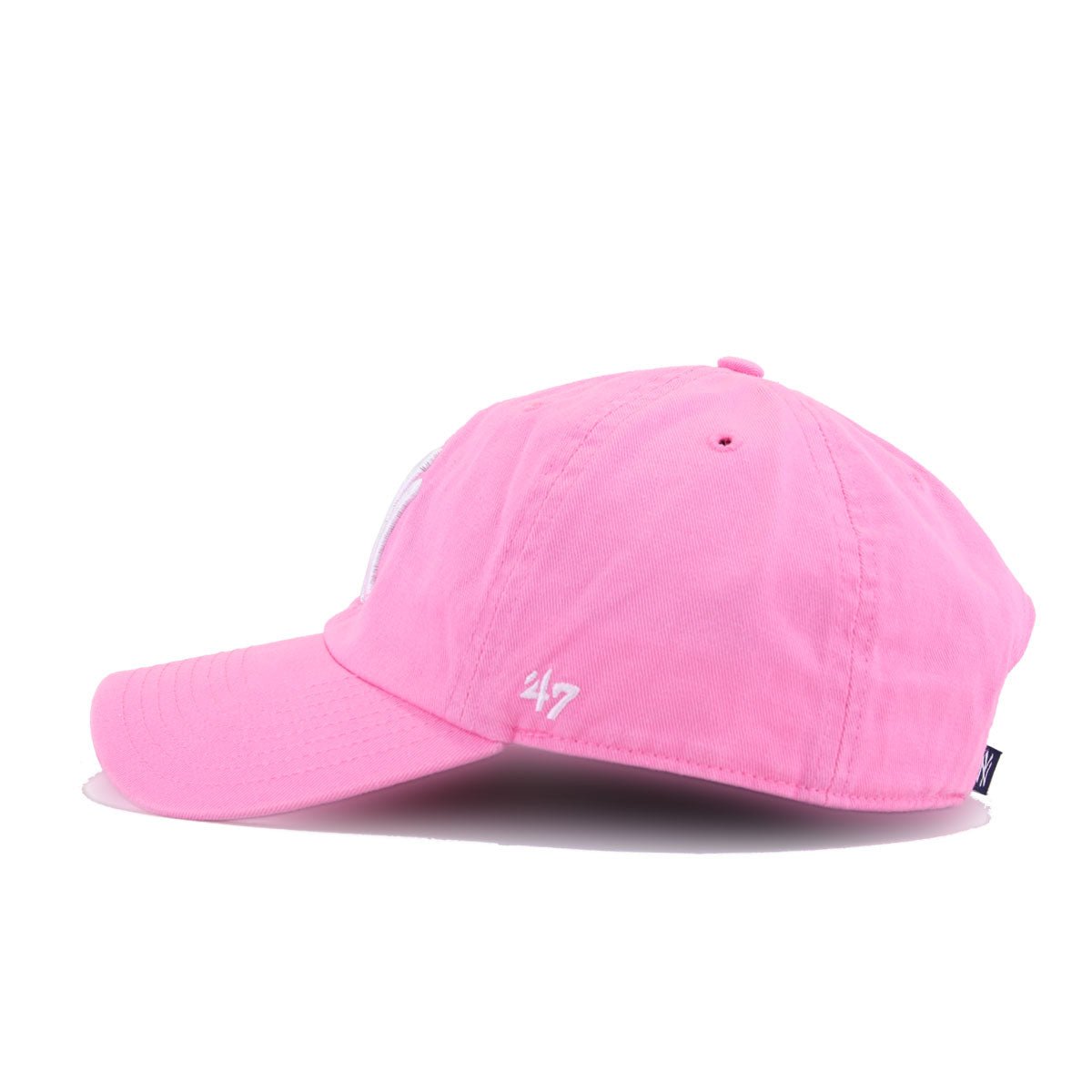 New York Yankees Pink 47 Brand Clean Up Dad Hat