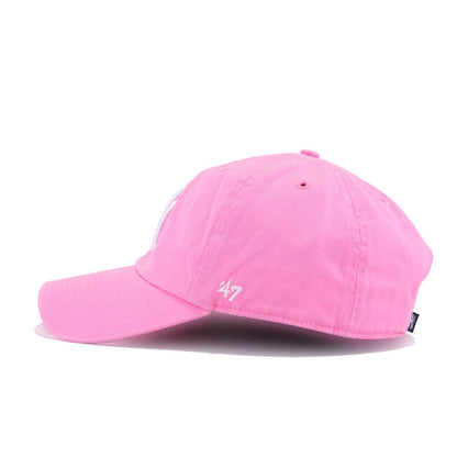 New York Yankees Pink 47 Brand Clean Up Dad Hat
