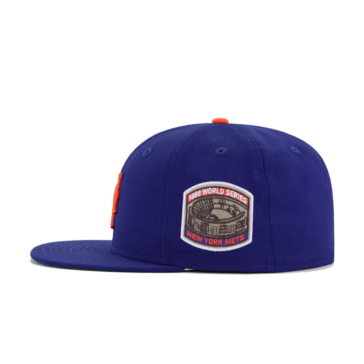 New York Mets Dark Royal Blue 1969 World Series Cooperstown Green Bottom New Era 59Fifty Fitted