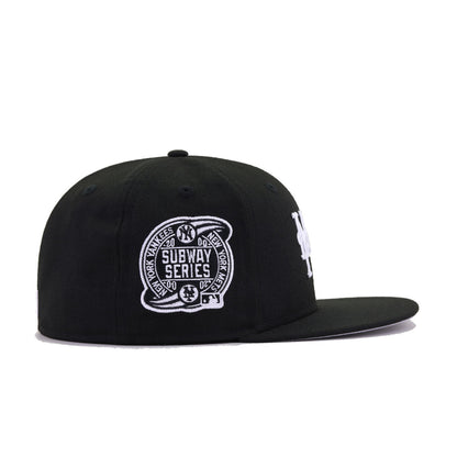 New York Yankees x New York Mets Black Subway Series New Era 59Fifty Fitted