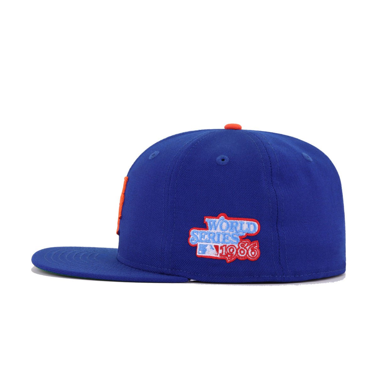 New York Mets Light Royal Blue 1986 World Series Cooperstown Green Bottom New Era 59Fifty Fitted