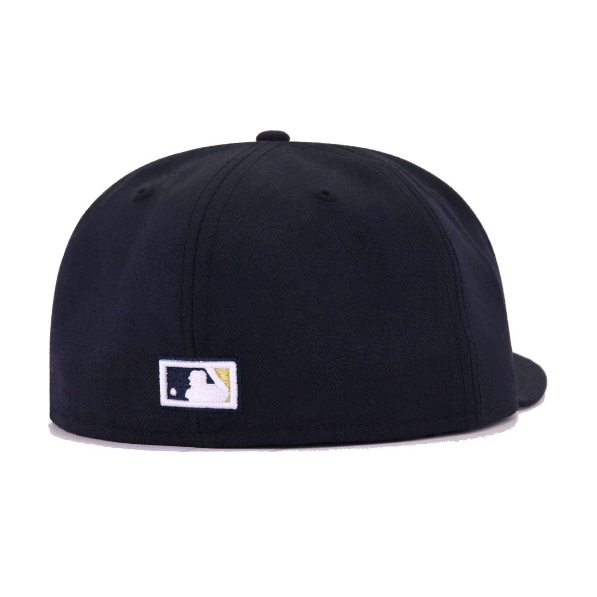 Milwaukee Brewers Navy Metallic Gold Cooperstown AC New Era 59Fifty Fitted