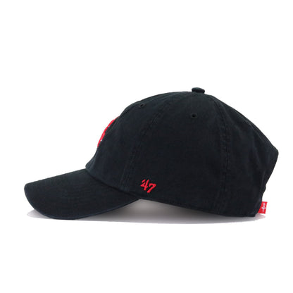 Houston Rockets Black 47 Brand Clean Up Dad Hat