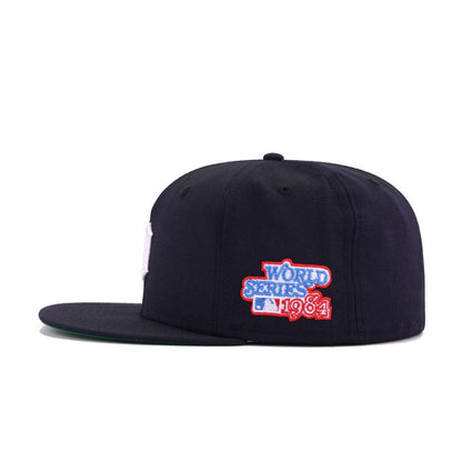 Detroit Tigers Navy 1984 World Series Cooperstown Green Bottom New Era 59Fifty Fitted
