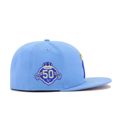 Kansas City Royals Sky Blue Alternate 50th Anniversary New Era 59Fifty Fitted