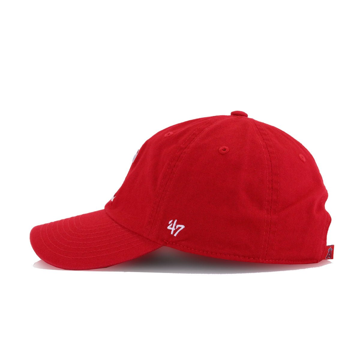 Los Angeles Angels Scarlet 47 Brand Clean Up Dad Hat