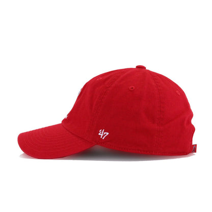 Los Angeles Angels Scarlet 47 Brand Clean Up Dad Hat