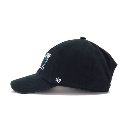 Utah Jazz Black 47 Brand Clean Up Dad Hat
