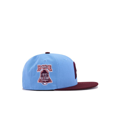 KIDS Philadelphia Phillies Sky Blue Maroon 1952 All Star Game New Era K9Fifty Snapback