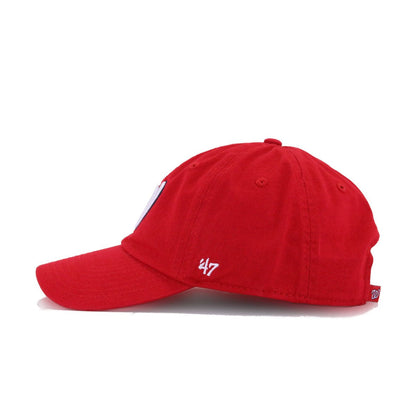 Washington Nationals Scarlet 47 Brand Clean Up Dad Hat