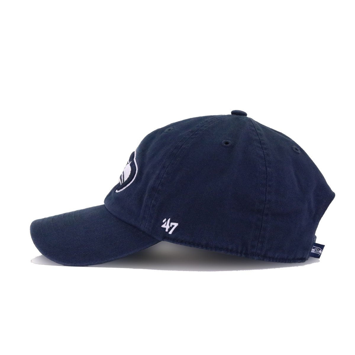Seattle Seahawks Navy 47 Brand Clean Up Dad Hat