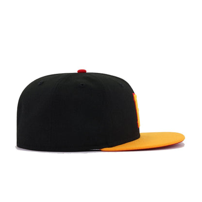 Pittsburgh Pirates Black R Gold Cooperstown AC New Era 59Fifty Fitted