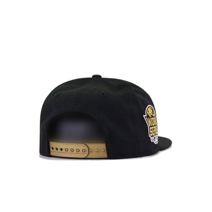 KIDS Atlanta Braves Black Metallic Gold 2021 World Series New Era K9Fifty Snapback