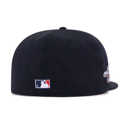 Los Angeles Angels Navy Upside Down 2002 World Series New Era 59Fifty Fitted
