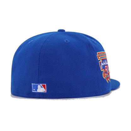 Brooklyn Dodgers Blue Azure Jackie Robinson 50th Anniversary New Era 59Fifty Fitted