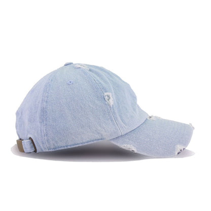 Distressed Light Denim KBEthos Vintage Dad Hat