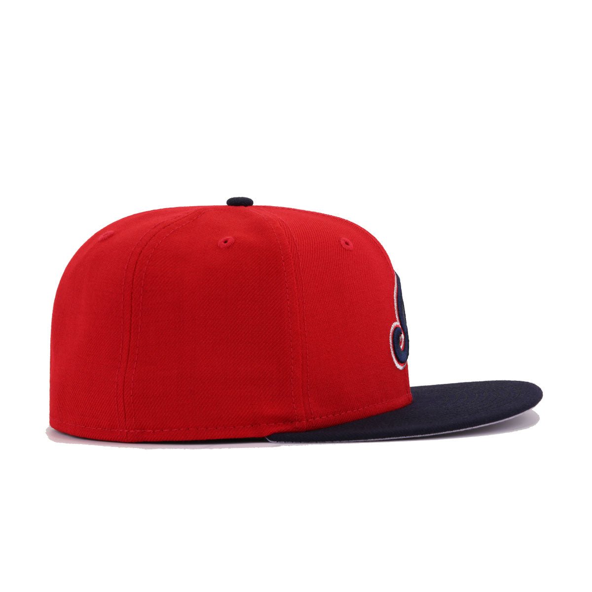 Cleveland Indians Scarlet Navy 2002 New Era 59Fifty Fitted