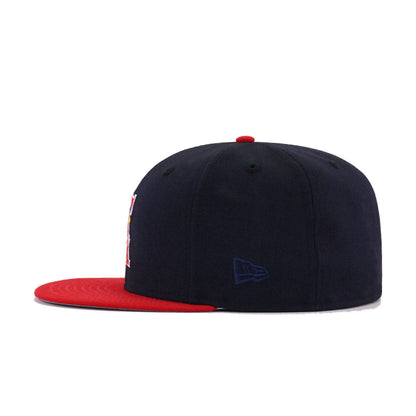 California Angels Navy Scarlet 25th Anniversary New Era 59Fifty Fitted