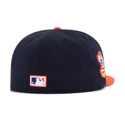 Houston Astros Navy Orange 50th Anniversary New Era 59Fifty Fitted