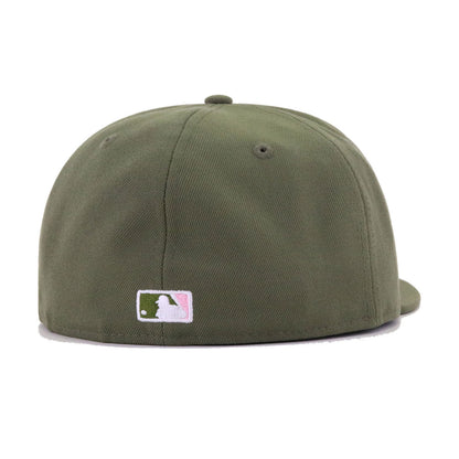 St Louis Cardinals New Olive Pink New Era 59Fifty Fitted